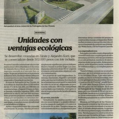 Nota en Diario la Nación: Unidades con ventajas ecológicas